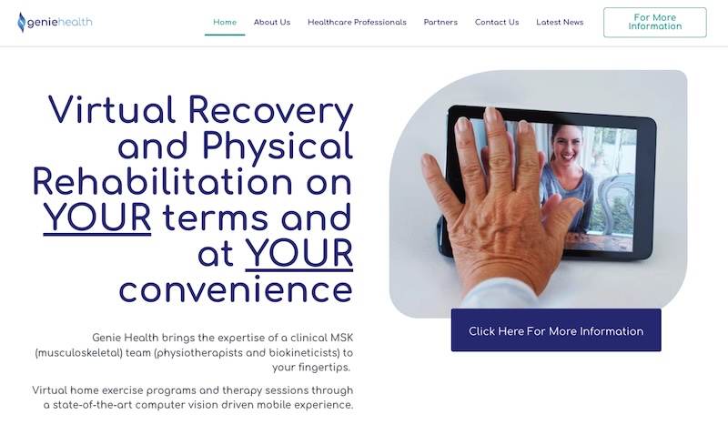 Genie Health Website Design by the Forge Advertising Agency